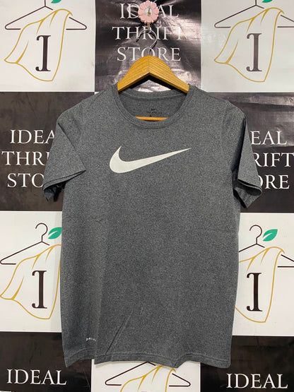 NIKE |XL| BUST 18| A40| GREY DRI-FIT LOGO PERFORMANCE T-SHIRT