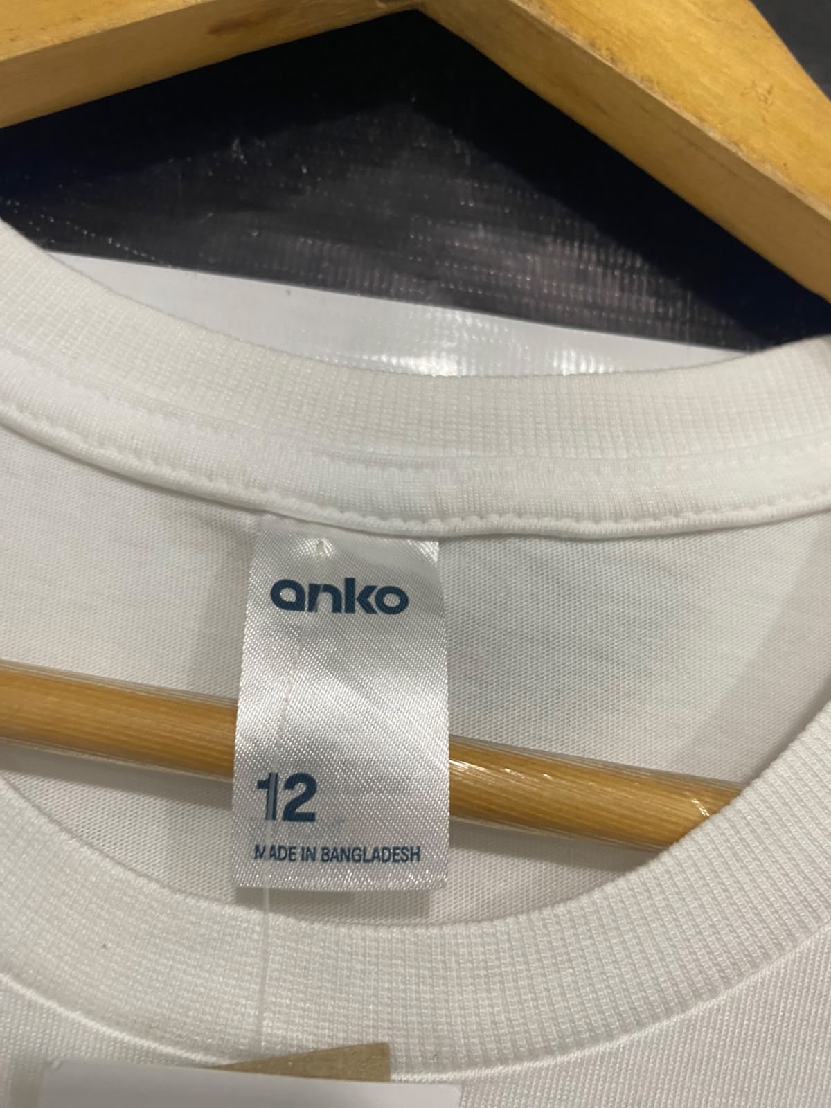 ANKO |M| BUST 19| A40| WHITE SOFT-TOUCH TENCEL ESSENTIAL UTILITY T-SHIRT