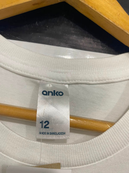 ANKO |M| BUST 19| A40| WHITE SOFT-TOUCH TENCEL ESSENTIAL UTILITY T-SHIRT