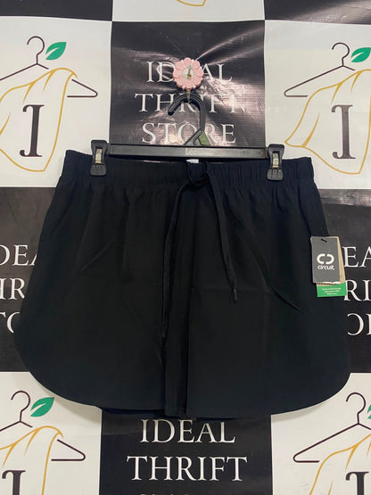 CIRCUIT |L| WAIST 30| A40| BLACK ATHLETIC DRAWSTRING UTILITY SHORTS