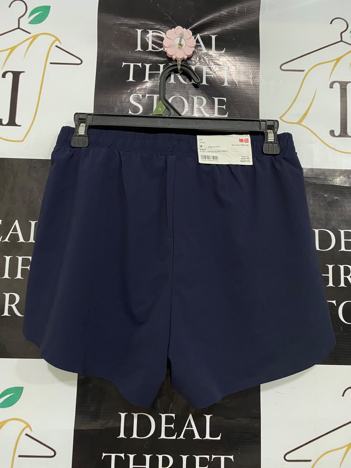 UNIQLO |M| WAIST 26| A40| NAVY BLUE ATHLETIC DRAWSTRING UTILITY SHORTS