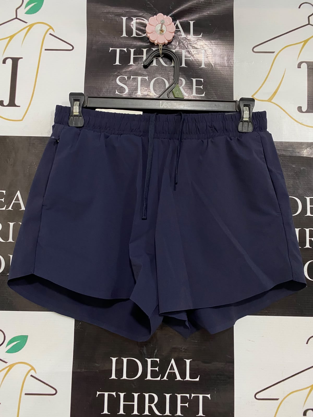 UNIQLO |M| WAIST 26| A40| NAVY BLUE ATHLETIC DRAWSTRING UTILITY SHORTS
