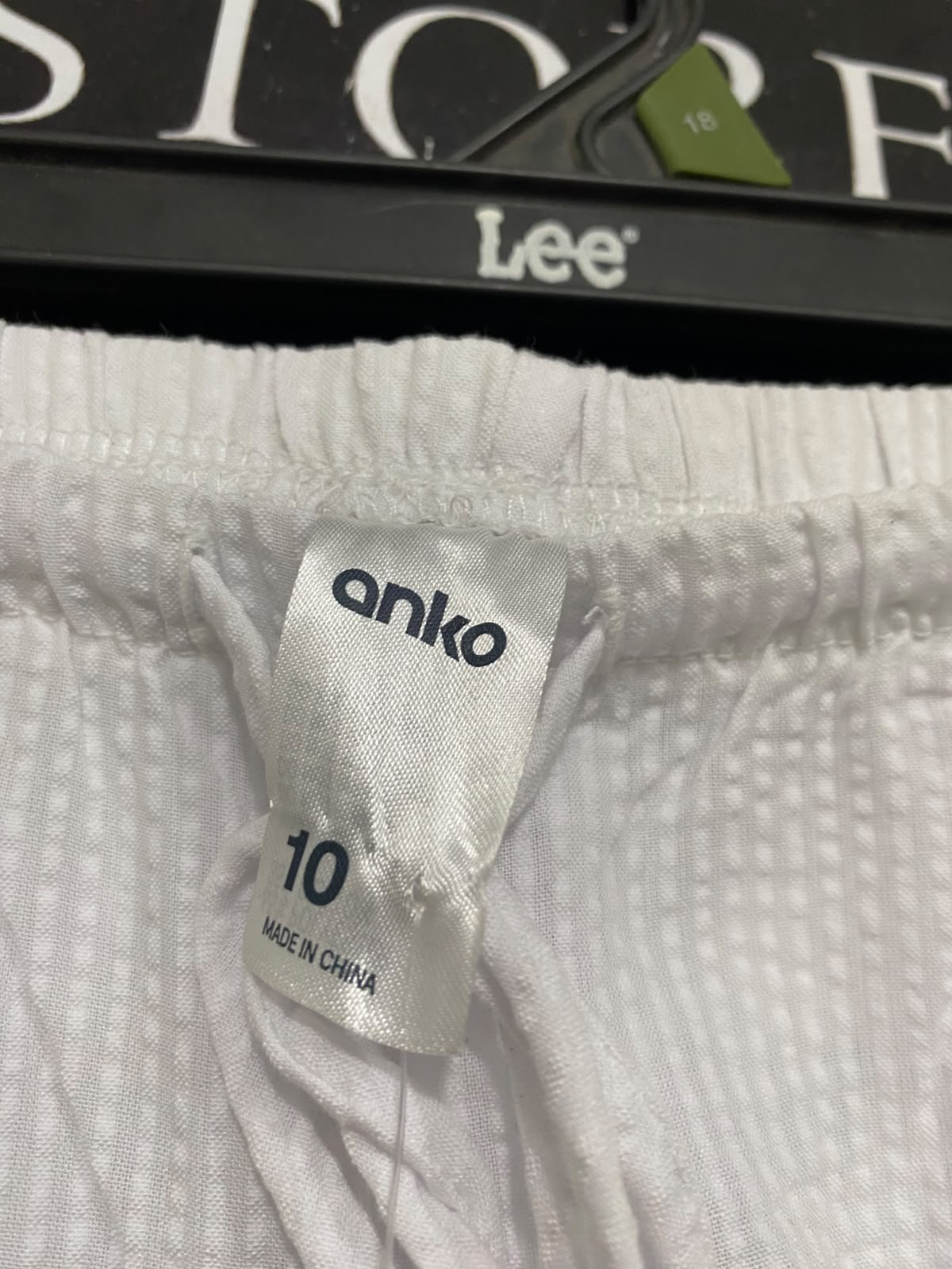 ANKO |M| WAIST 28| A40| WHITE STRIPED WIDE-LEG DRAWSTRING UTILITY TROUSERS