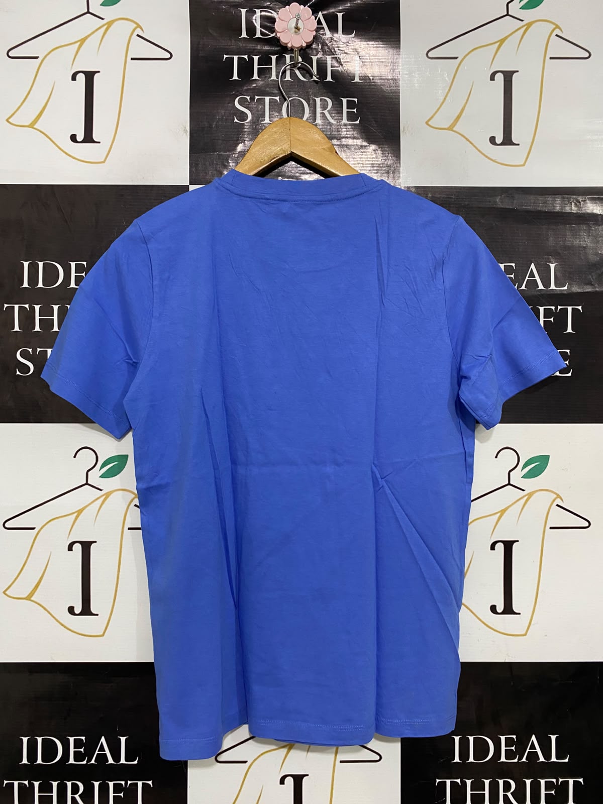 TARGET WOMAN |XS| BUST 18| A40| BLUE "IL SOLE LA LUNA" GRAPHIC UTILITY T-SHIRT