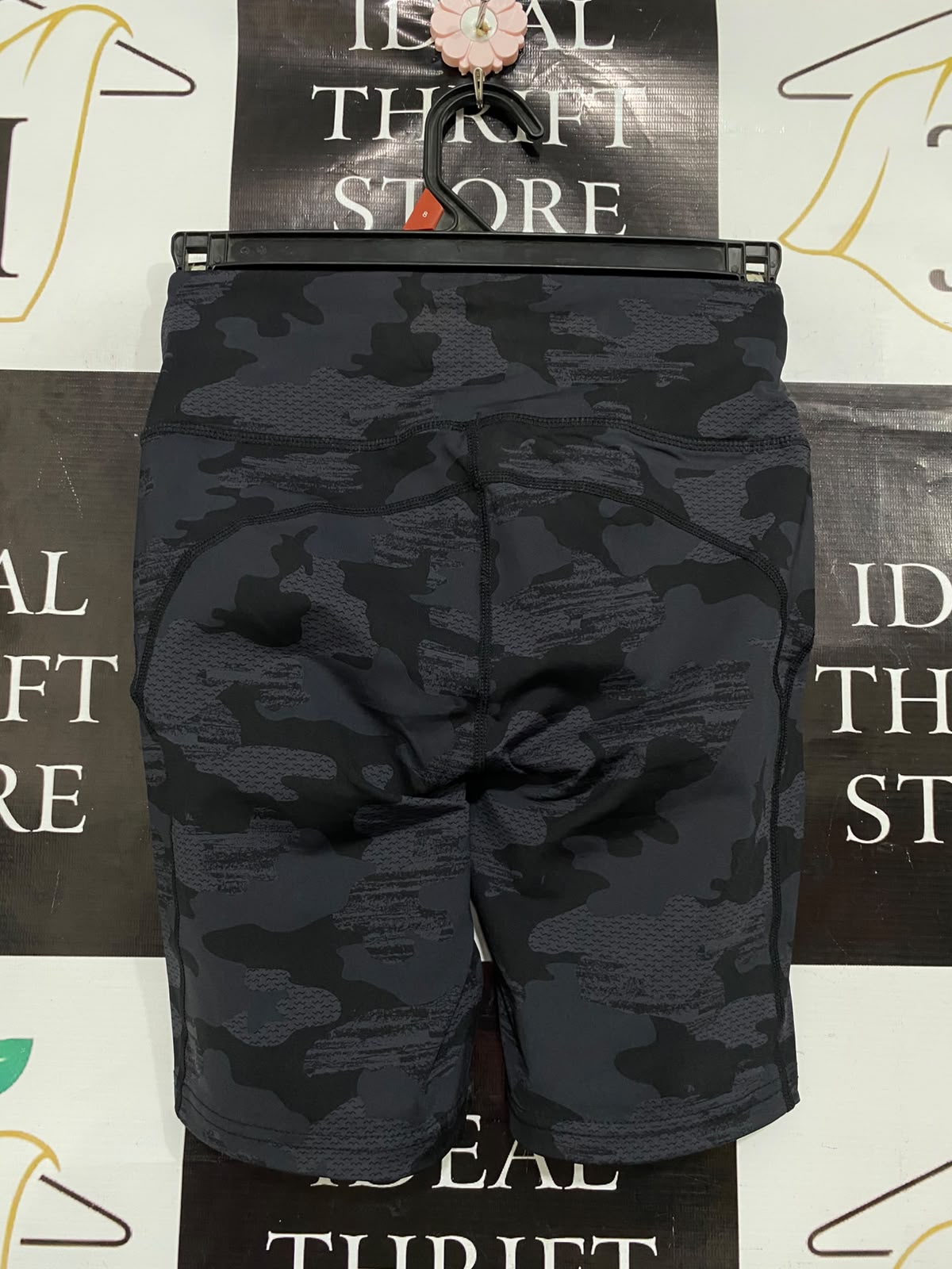 CRANE |S| WAIST 22| A40| GREY CAMO PERFORMANCE BIKER SHORTS