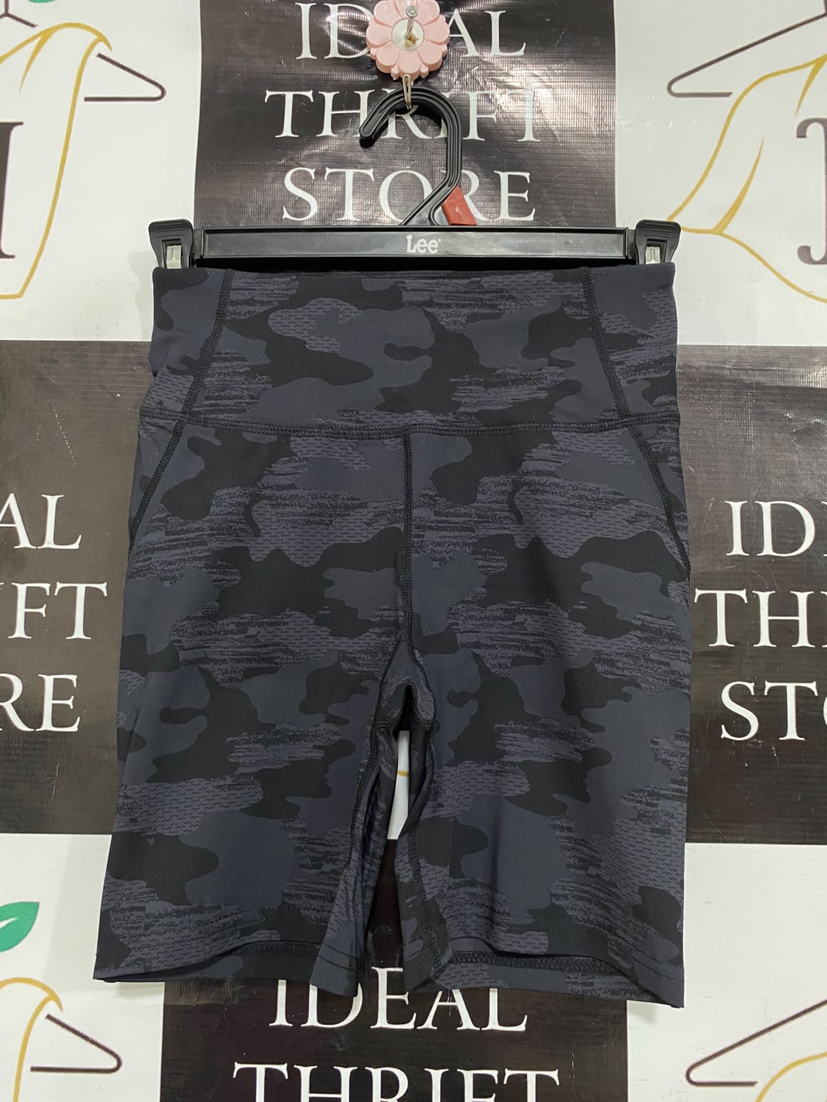 CRANE |S| WAIST 22| A40| GREY CAMO PERFORMANCE BIKER SHORTS