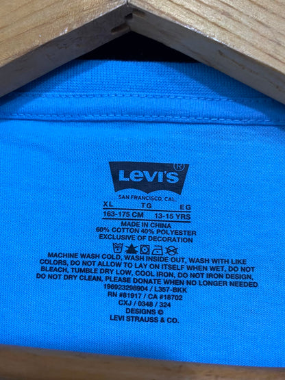 LEVIS |XL| BUST 17| A40| LIGHT BLUE MOUNTAIN LOGO UTILITY T-SHIRT