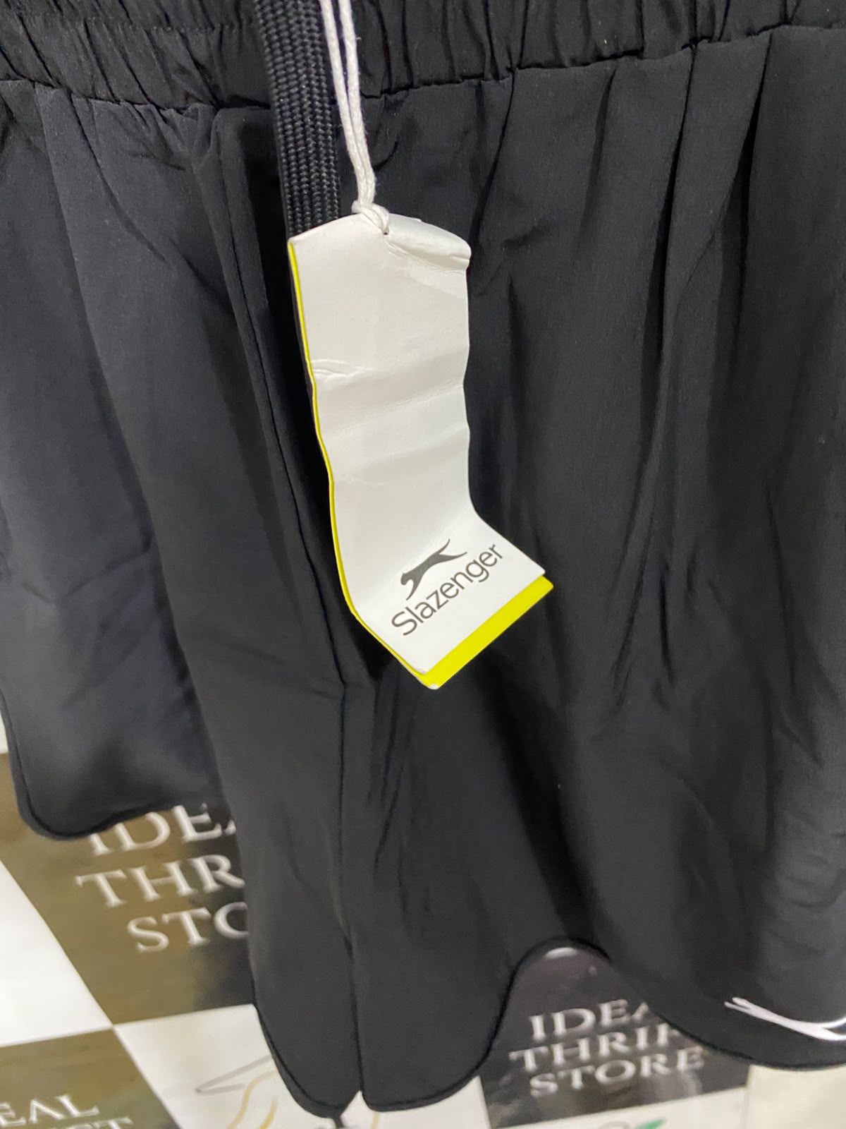 SLAZENGER |M| WAIST 28| A40| BLACK ATHLETIC UTILITY SHORTS