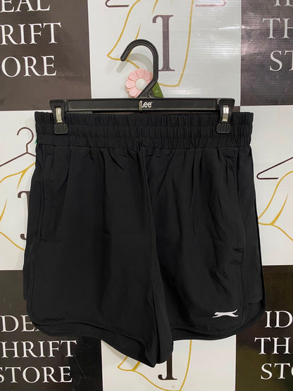 SLAZENGER |M| WAIST 28| A40| BLACK ATHLETIC UTILITY SHORTS