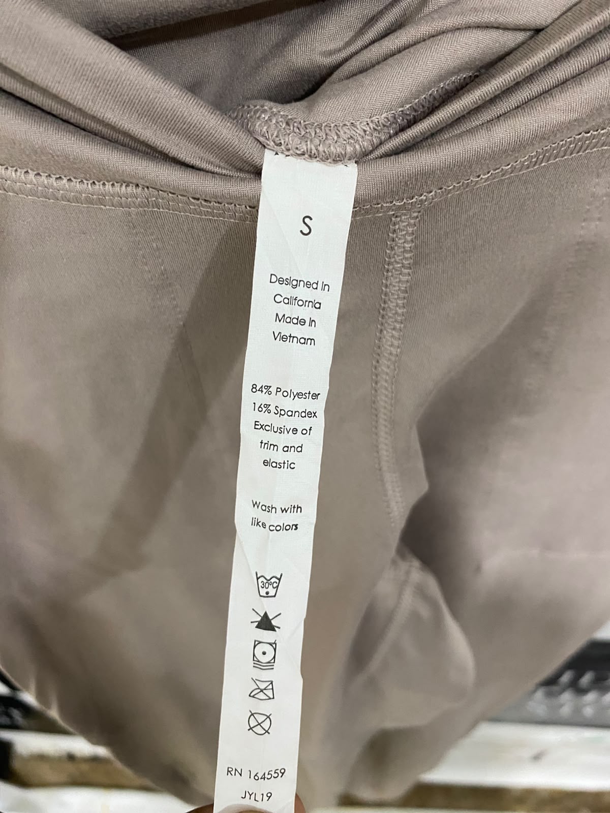 LEGGINGS DEPOT |S| WAIST 24| A40| BEIGE UTILITY JOGGER TROUSERS
