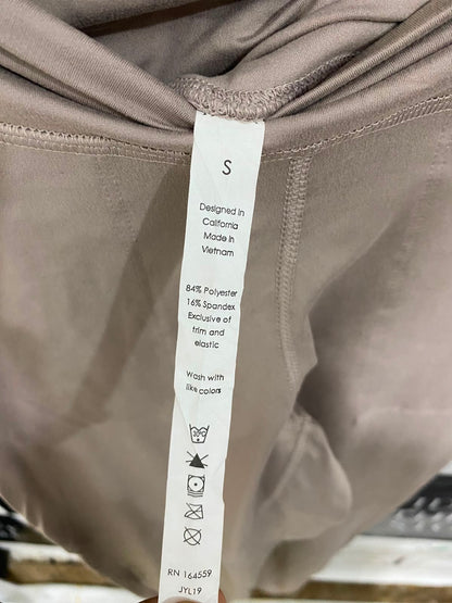LEGGINGS DEPOT |S| WAIST 24| A40| BEIGE UTILITY JOGGER TROUSERS