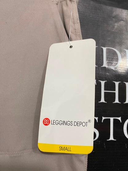 LEGGINGS DEPOT |S| WAIST 24| A40| BEIGE UTILITY JOGGER TROUSERS