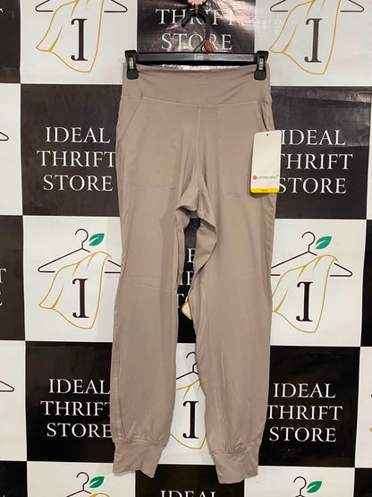 LEGGINGS DEPOT |S| WAIST 24| A40| BEIGE UTILITY JOGGER TROUSERS