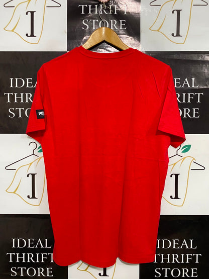 PUMA |M| BUST 20| A40| RED SPORTSWEAR LOGO UTILITY T-SHIRT