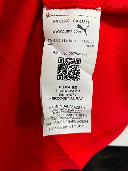 PUMA |M| BUST 20| A40| RED SPORTSWEAR LOGO UTILITY T-SHIRT