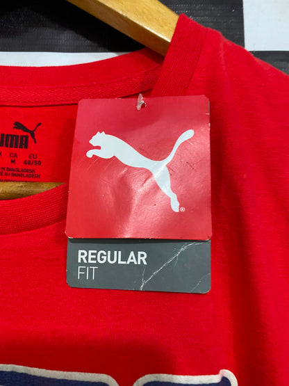 PUMA |M| BUST 20| A40| RED SPORTSWEAR LOGO UTILITY T-SHIRT