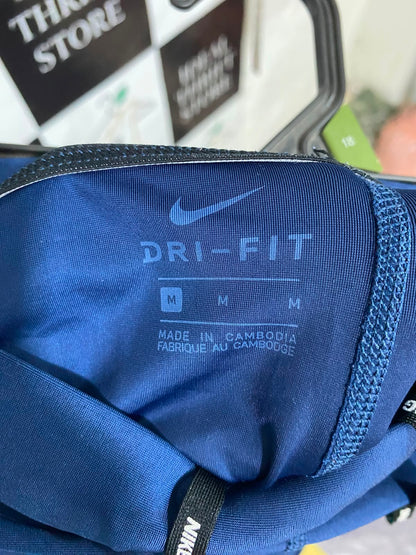 NIKE |M| WAIST 28| A40| NAVY BLUE DRI-FIT PERFORMANCE UTILITY LEGGINGS