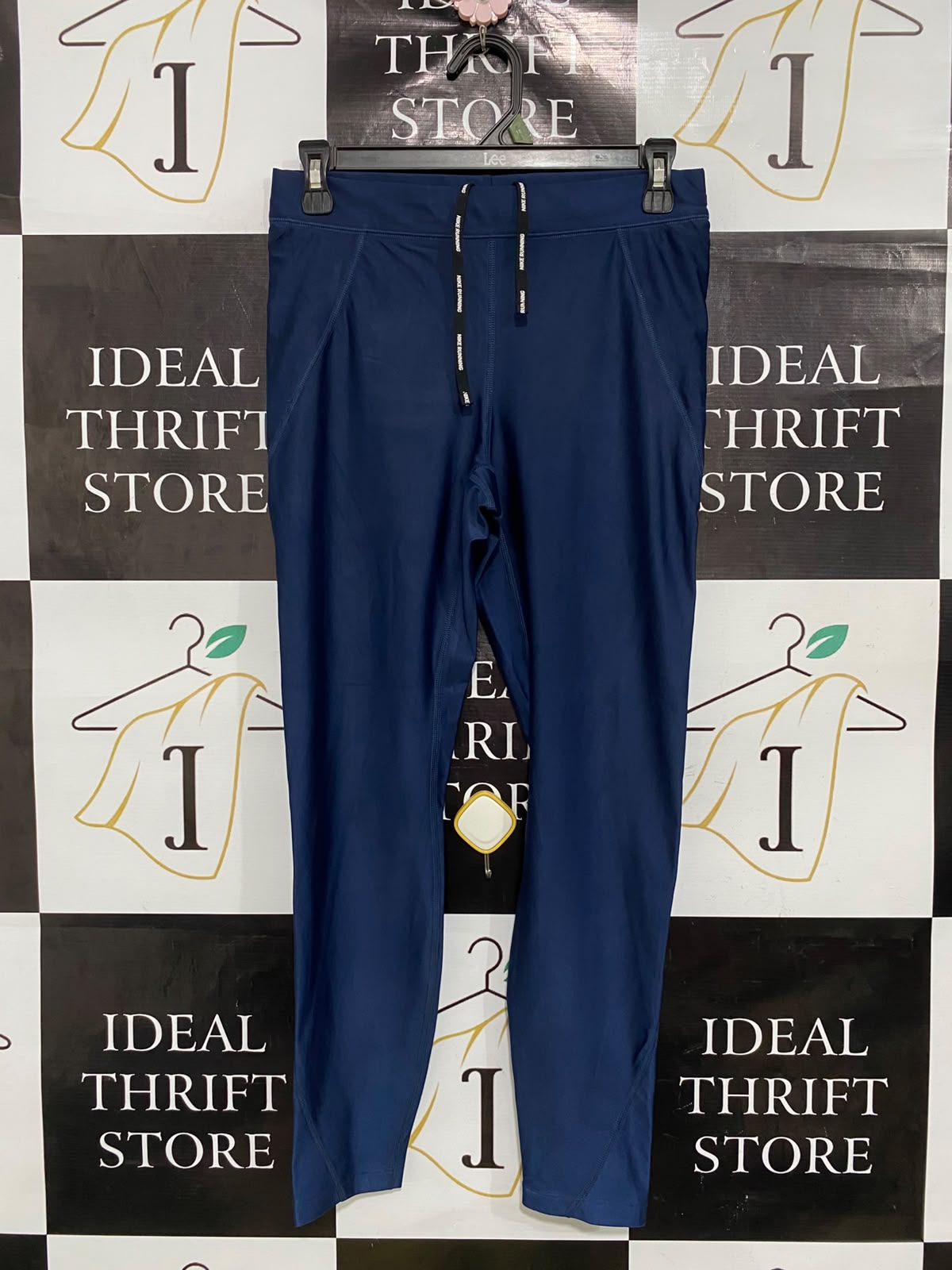 NIKE |M| WAIST 28| A40| NAVY BLUE DRI-FIT PERFORMANCE UTILITY LEGGINGS
