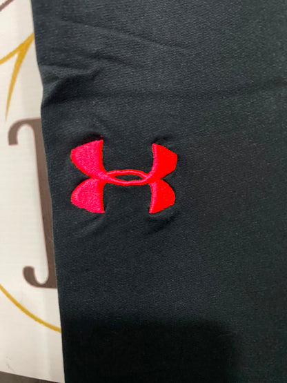 UNDER ARMOUR |L| WAIST 32| A40| CHARCOAL AND CAMO ACCENT PERFORMANCE UTILITY LEGGINGS