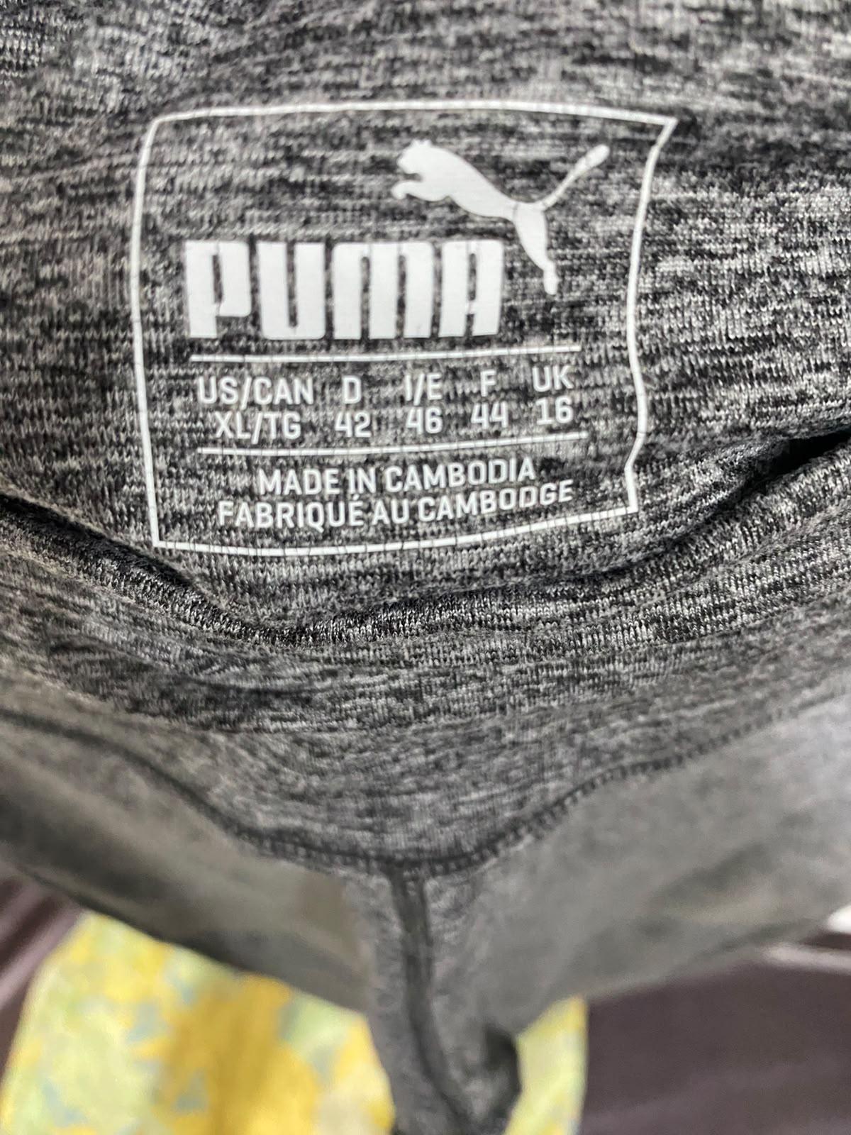 PUMA |XL| WAIST 28| A40| HEATHER GREY MOTO-DETAIL PERFORMANCE UTILITY LEGGINGS