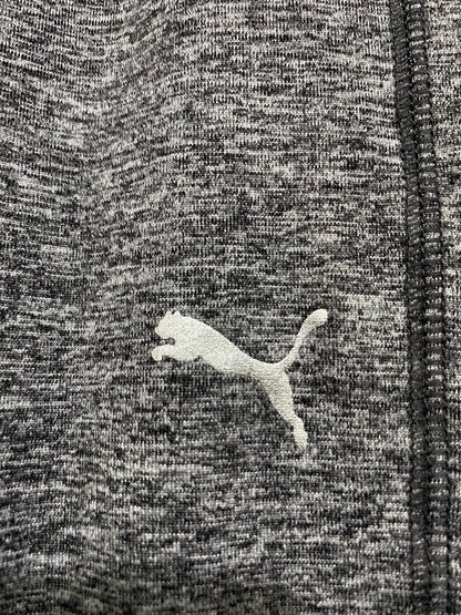 PUMA |XL| WAIST 28| A40| HEATHER GREY MOTO-DETAIL PERFORMANCE UTILITY LEGGINGS