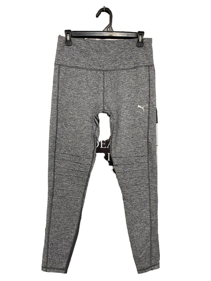 PUMA |XL| WAIST 28| A40| HEATHER GREY MOTO-DETAIL PERFORMANCE UTILITY LEGGINGS