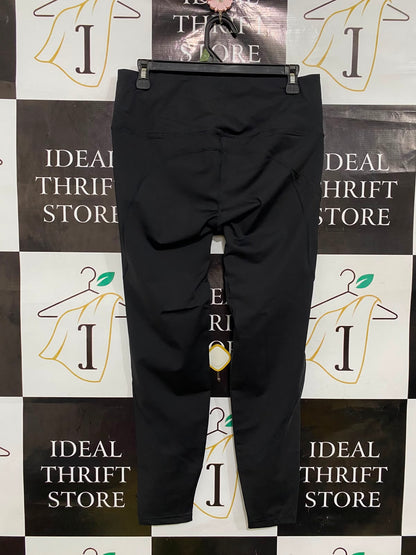 CRANE |XL| WAIST 30| A40| BLACK HIGH-RISE POCKET PERFORMANCE UTILITY LEGGINGS