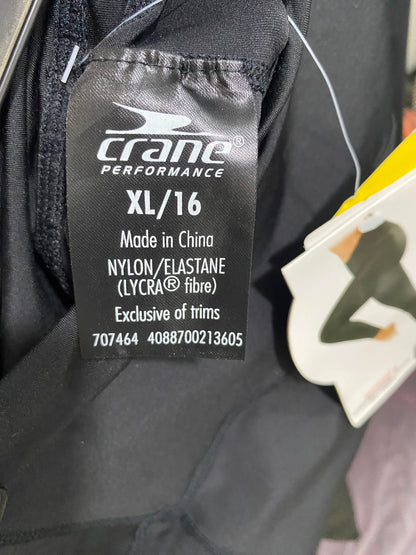 CRANE |XL| WAIST 30| A40| BLACK HIGH-RISE POCKET PERFORMANCE UTILITY LEGGINGS