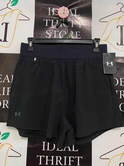 UNDER ARMOUR |S| WAIST 28| A40| BLACK PERFORMANCE UTILITY RUNNING SHORTS