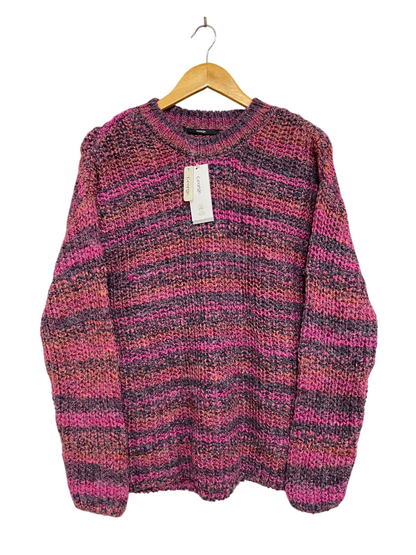 GEORGE |M| BUST 19| A41| MULTICOLOR CHUNKY KNIT UTILITY SWEATER