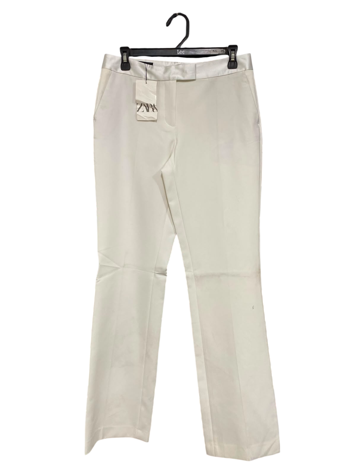 ZARA |S| WAIST 30| A41| CREAM TAILORED UTILITY TROUSERS