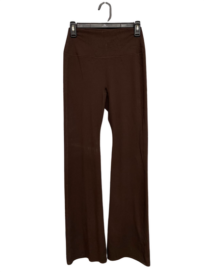 UNIQLO |S| WAIST 24| A41| BROWN HIGH-RISE FLARE UTILITY TROUSERS