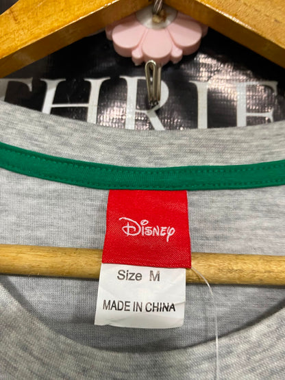 DISNEP |M| A42| MICKEY "HUMBUG" GREY TEE AND RED PAJAMA SHORTS UTILITY LOUNGE SET
