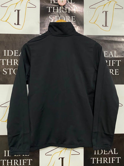 NIKE |XL| BUST 18| A42| BLACK TRACK JACKET WITH WHITE SWOOSH UTILITY OUTERWEAR