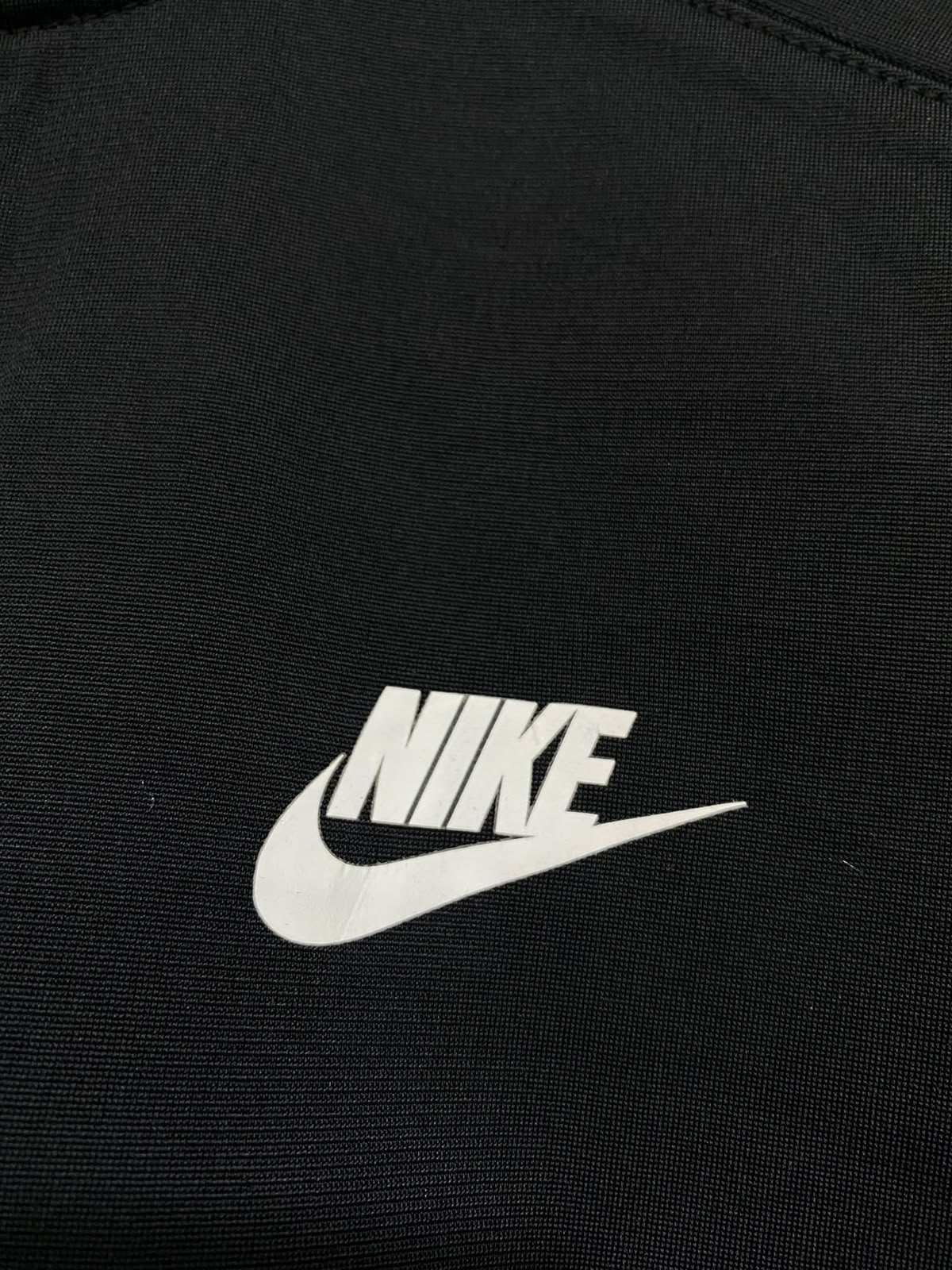NIKE |XL| BUST 18| A42| BLACK TRACK JACKET WITH WHITE SWOOSH UTILITY OUTERWEAR