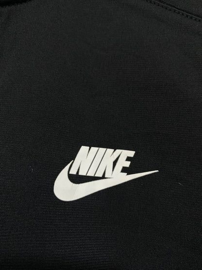 NIKE |XL| BUST 18| A42| BLACK TRACK JACKET WITH WHITE SWOOSH UTILITY OUTERWEAR