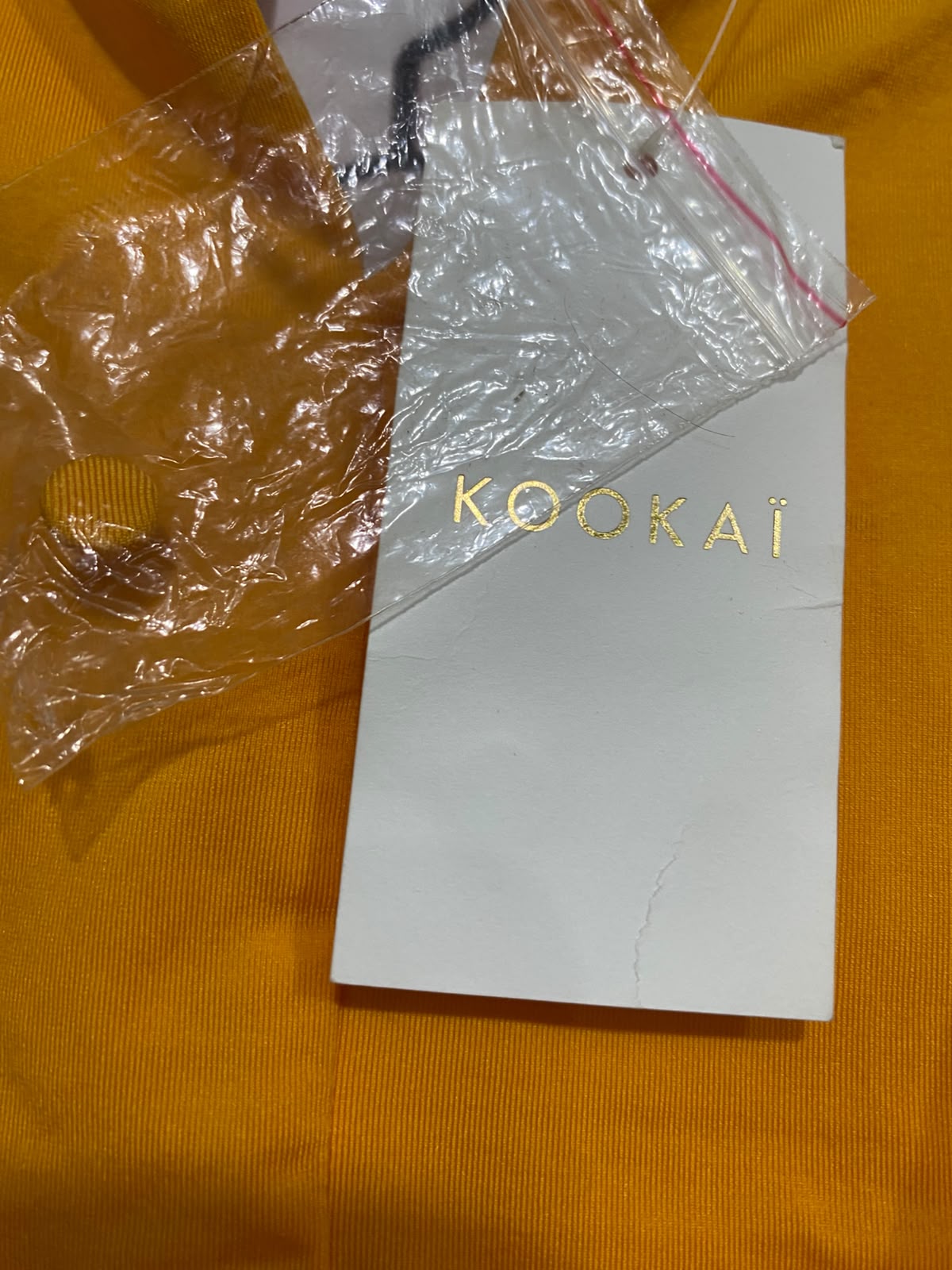 KOOKAI |XS| BUST 13| A41| VIBRANT ORANGE HALTER-NECK UTILITY CROP TOP