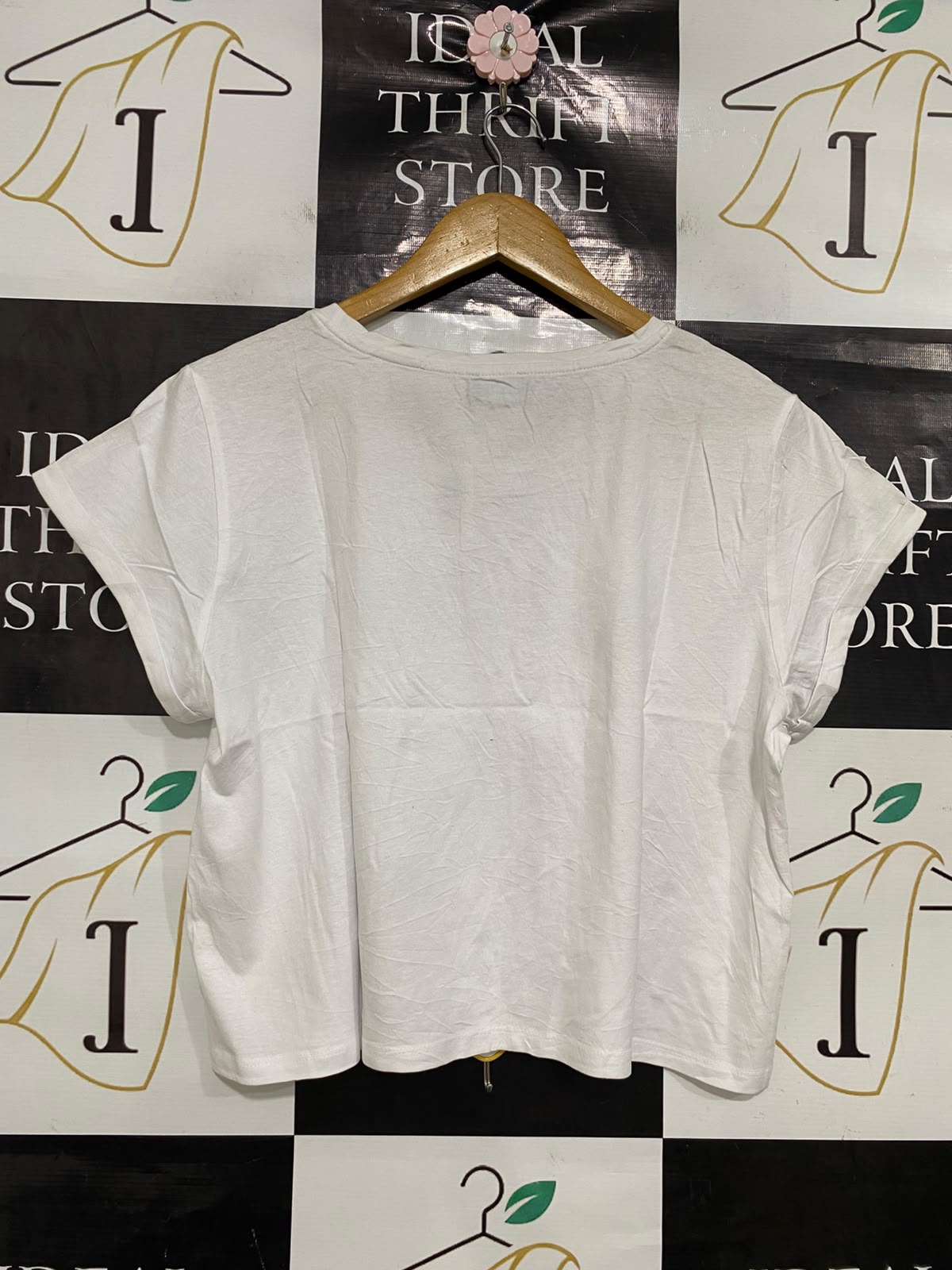 DOTTI |XL| BUST 21| A41| WHITE "NEW YORK" GRAPHIC UTILITY T-SHIRT