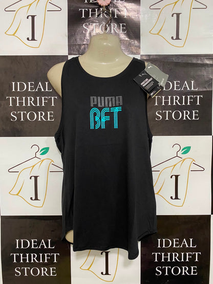 PUMA |S| BUST 17| A41| BLACK "BFT" GRAPHIC UTILITY ATHLETIC TANK TOP