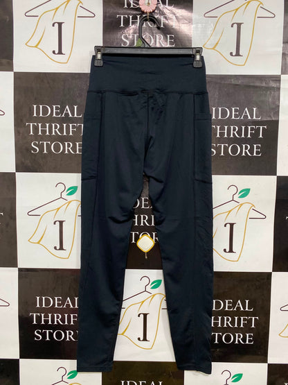 REEBOK |M| WAIST 24| A41| BLACK POCKET ATHLETIC UTILITY LEGGINGS