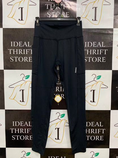 REEBOK |M| WAIST 24| A41| BLACK POCKET ATHLETIC UTILITY LEGGINGS
