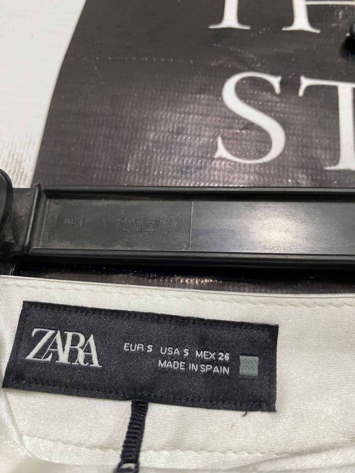 ZARA |S| WAIST 30| A41| CREAM TAILORED UTILITY TROUSERS