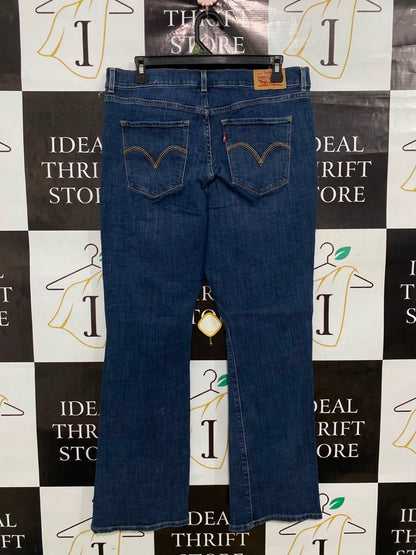 LEVIS |L| WAIST 32| A41| BLUE WASH CLASSIC BOOTCUT UTILITY DENIM JEANS