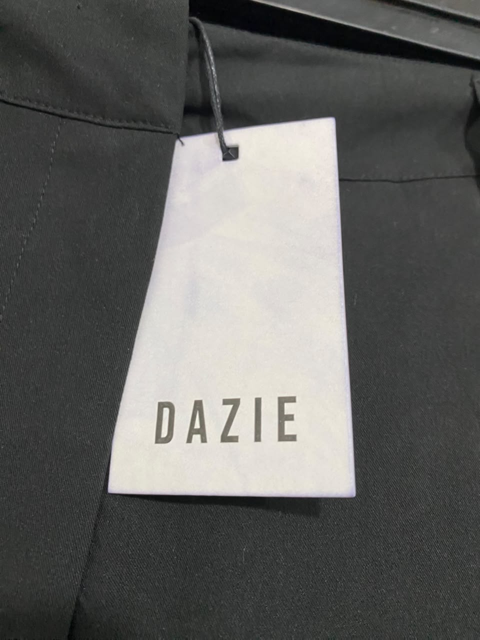 DAZIE |XL| WAIST 36| A41| BLACK WIDE-LEG TAILORED UTILITY TROUSERS