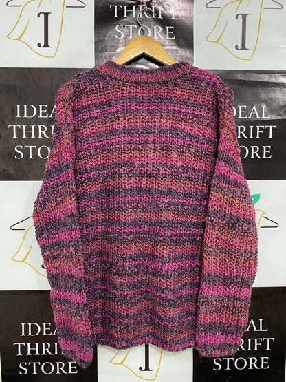 GEORGE |M| BUST 19| A41| MULTICOLOR CHUNKY KNIT UTILITY SWEATER