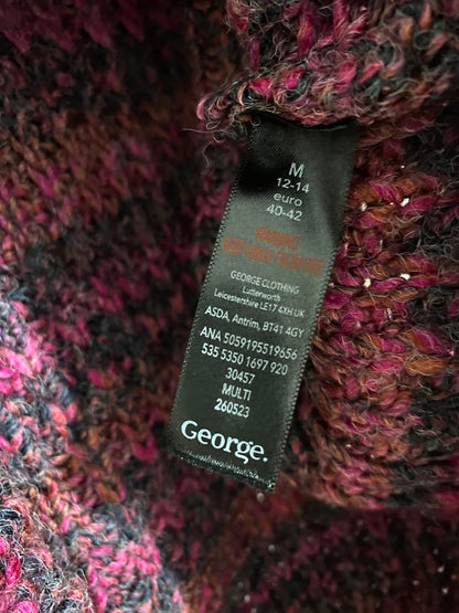 GEORGE |M| BUST 19| A41| MULTICOLOR CHUNKY KNIT UTILITY SWEATER