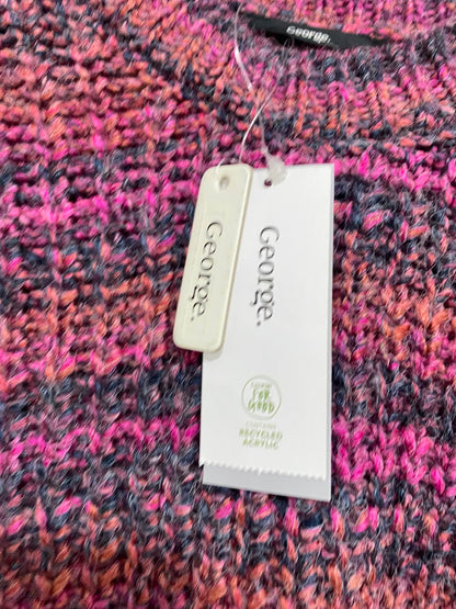 GEORGE |M| BUST 19| A41| MULTICOLOR CHUNKY KNIT UTILITY SWEATER