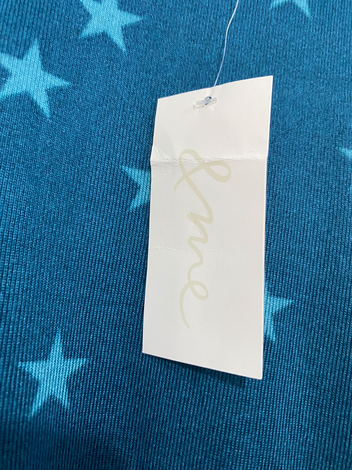 & ME |S| BUST 21| A41| TEAL STAR-PRINT PRINTED UTILITY PULLOVER
