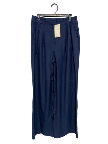UNISON |L| WAIST 30| A42| NAVY TAILORED WIDE-LEG UTILITY TROUSERS