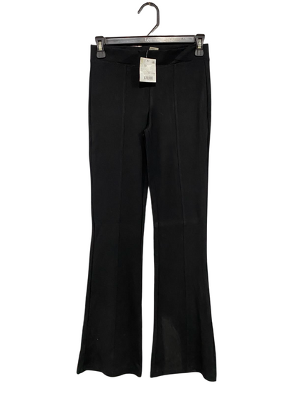 ANKO |XS| WAIST 24| A42| BLACK HIGH-RISE FLARED TECHNICAL PERFORMANCE UTILITY TROUSERS